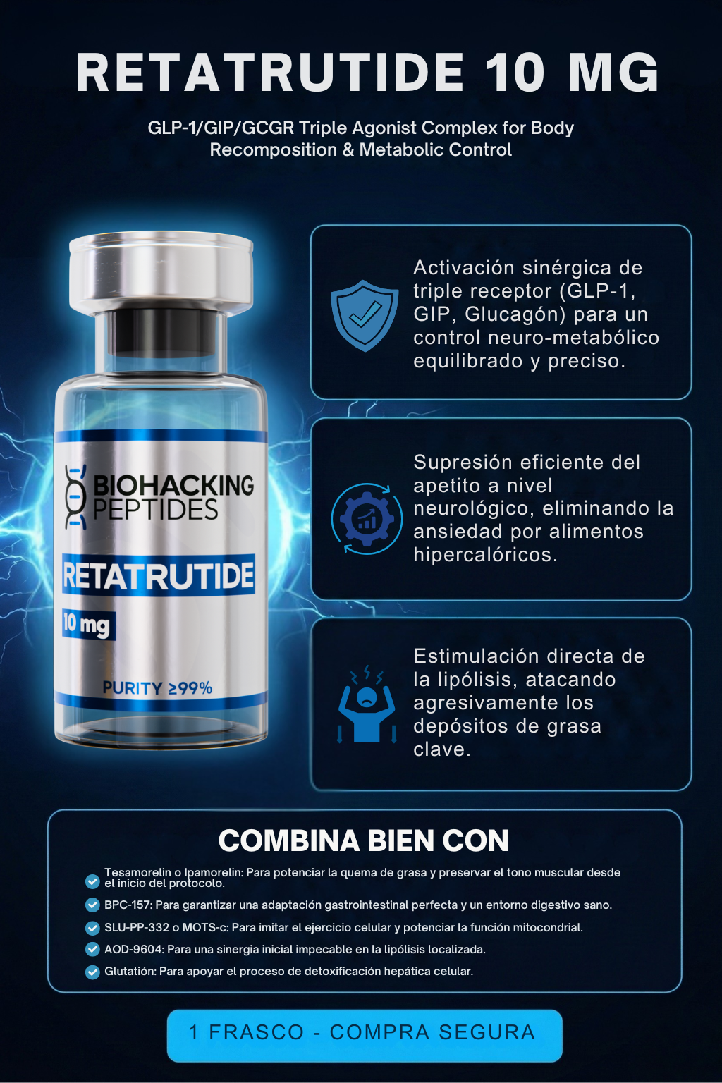 El poder del triple agonista metabólico